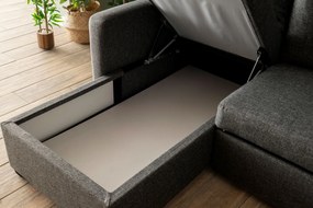 Corner Sofa-Bed Kado - Dark Grey Dark Grey