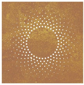 vidaXL Διακοσμητικό Κήπου Επιτοίχιο Σχ. Ήλιος 55x55 εκ. Ατσάλι Corten