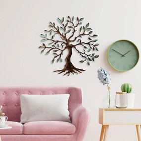 Decorative Metal Wall Accessory Tree - 1 Multicolor