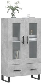 vidaXL Ντουλάπα Γκρι Σκυροδέματος 69,5 x 31 x 115 εκ. Επεξεργ. Ξύλο