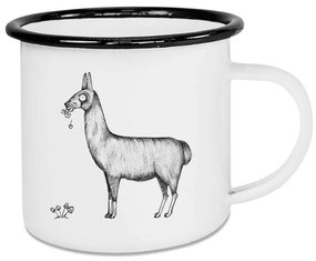 Κούπα Lama 300ml White-Black Ligarti Enamel