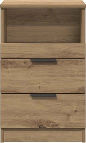 vidaXL Bedside Cabinet Artisan Δρυς Medium Engineered Wood