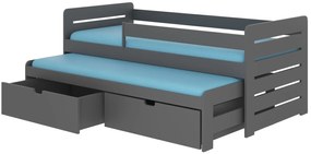 Κρεβάτι παιδικό Mirko-200 x 90-Με προστατευτικό-Grafitis