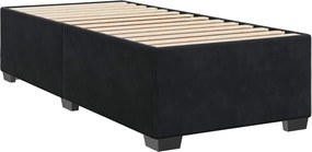 vidaXL Κρεβάτι box spring με στρώμα Μαύρο 80 x 200 cm Βελούδο