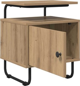 vidaXL Κομοδίνο 2 τμχ. Artisan Δρυς Επεξεργασμένο Ξύλο