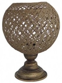 Επιτραπέζιο Φωτιστικό με σχοινί SILK-01/PR -m- TABLE LAMP NAT-BR 31-1217 Heronia-31-1217-Καφέ 31-1217
