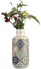 Βάζο 697ELD1208 Φ11x26cm Multi Aberto Design Ceramic