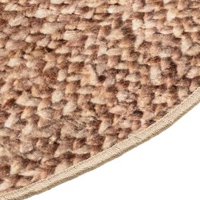 vidaXL Χαλί Runner MARSA Καφέ 120 x 120 cm Πολυέστερ και PVC