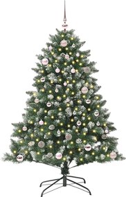 vidaXL Τεχνητό Χριστουγεννιάτικο Δέντρο με 150 LED Πράσινο 150 cm