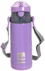 Ecolife Θερμός Παιδικός Kids Thermos 400ml Lilac 33-BO-2995