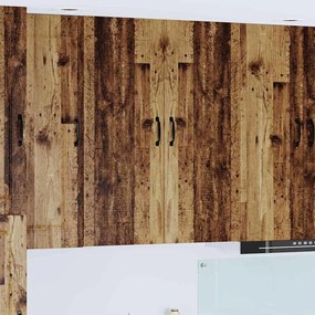 vidaXL Κρεμαστό ντουλάπι κουζίνας με ράφι Παλιό Ξύλο 80 x 31 x 100 εκ.