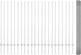 vidaXL Τεντώτο με στήριγμα Ασημί 1,4 x 50 m Ατσάλι