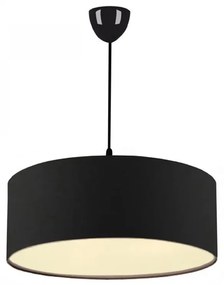 Φωτιστικό οροφής Monahan  υφασμάτινο μονόφωτο χρώμα μαύρο 38x21x70εκ. - 012