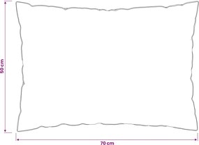 vidaXL Μαξιλάρι 50 x 70 cm Αυστραλιανό Μαλλί Λευκό