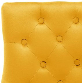 vidaXL Καρέκλες Τραπεζαρίας 2 τεμ. Κίτρινες Βελούδινες