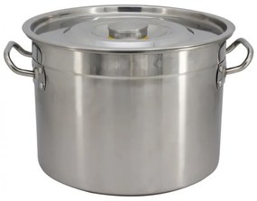 Καζάνι με καπάκι Rosberg R51211A40S, 42 εκ., 32 λίτρα, Ανοξείδωτο ατσάλι