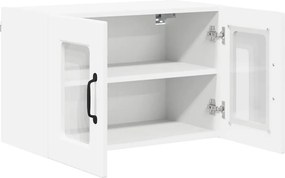 vidaXL Ραφιέρα τοίχου PORTO 2 pcs Λευκό Επεξεργασμένο Ξύλο