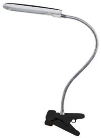 Φωτιστικό Γραφείου με Τσιμπίδα και Σπιράλ LED 5W 4000K BAZ2 ACA-15205LEDBKC-Μαύρο 15205LEDBKC