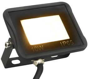 vidaXL Προβολέας LED Θερμό Λευκό 10 W