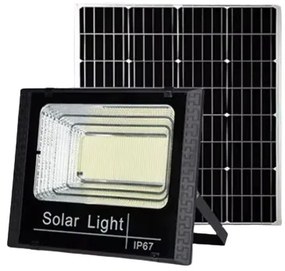 Foyu Στεγανός Ηλιακός Προβολέας LED 500W IP67 με Ηλιακό Πάνελ και Τηλεχειριστήριο F30