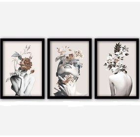 Πίνακας (Σετ 3Τμχ) 364LUL1266 35x45cm Multi Wallity Κάθετοι Plastic,Mdf