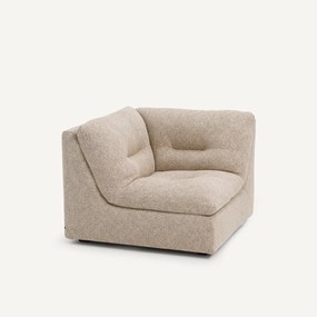 Γωνιακή πολυθρόνα σύνθεσης 90° από μείγμα βαμβακιού, GIULIANO