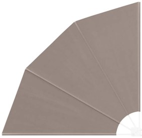 vidaXL Αδιάφανο σκίαστρο μπαλκονιού Taupe 160 x 160 cm ύφασμα