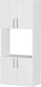 Ντουλάπα κουζίνας Armado Megapap χρώμα λευκό 60x32x140εκ.