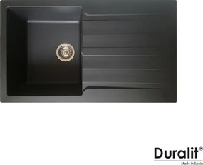 Duralit KS100 - Νεροχύτης Κουζίνας Συνθετικός 86x50 - 420. Graphite