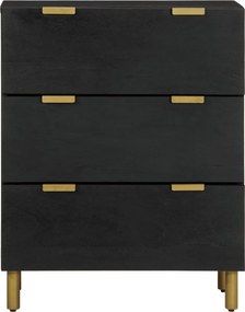 vidaXL Μπουφές Μαύρος 60x33x75 εκ. από Επεξεργασμένο Ξύλο