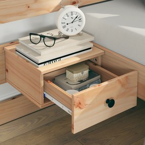 vidaXL Σκελετός Κρεβατιού Καφέ 160 x 200 εκ Μασίφ ξύλο πεύκου