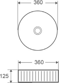 Karag LT 3283-S - Επιτραπέζιος νιπτήρας Ø36