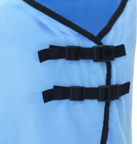 vidaXL Σαμάρι Ίππου Σκούρο Aqua 125 cm Πολυεστέρας