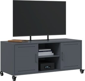 vidaXL Έπιπλο Τηλεόρασης Ανθρακί 100,5x39x43,5εκ. Ατσάλι