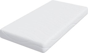 vidaXL Στρώμα Λευκό 80 x 160 cm Ζακάρ ύφασμα