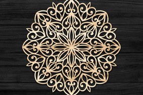 Intra απο ξύλο plywood 3mm-4mm πάχος Τρισδιάστατη Mandala Δίασταση 30x30 cm INTRAFABR-74273221
