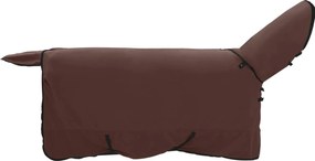 vidaXL Σαμάρι Ίππου Πλήρης Σκούρος Καφέ 145 cm Πολυεστέρας