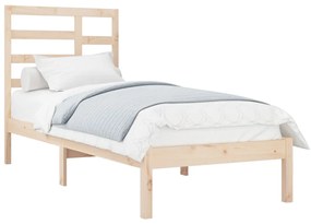 vidaXL Πλαίσιο Κρεβατιού 90 x 190 εκ. από Μασίφ Ξύλο Single