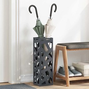vidaXL Σχέδιο & βάση αποθήκευσης Ανθρακί 15.5 x 15.5 x 49 εκ Ατσάλι