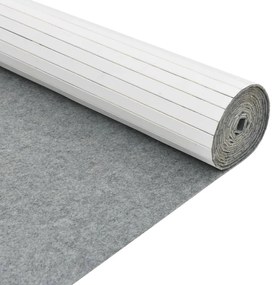 vidaXL Διαχωριστικό Δωματίου Λευκό 165 x 800 εκ. από Μπαμπού