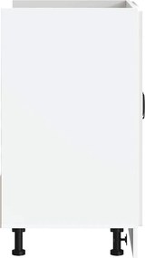 vidaXL Ντουλάπι βάσης νεροχύτη Kalmar Γυαλιστ. Λευκό 80x46x81,5 εκ.