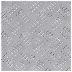 vidaXL Επιφάνειες Καρό 2 pcs Ασημί 30 x 30 cm Αλουμίνιο