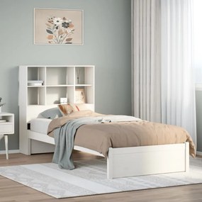 vidaXL Κρεβάτι Βιβλιοθήκη Χωρίς Στρώμα 90x200 εκ Μασίφ Ξύλο Πεύκου