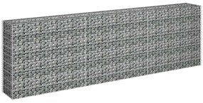 vidaXL Συρματοκιβώτιο-Γλάστρα Υπερυψωμένη 270x30x90 εκ. Γαλβ. Χάλυβας