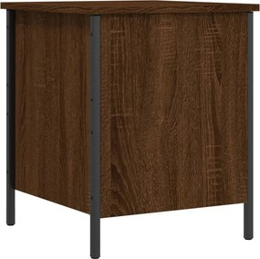 vidaXL Παγκάκι Αποθήκευσης Καφέ Δρυς 40x42,5x50 εκ. από Επεξ. Ξύλο