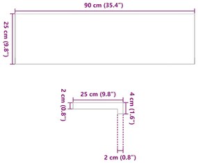 ΠΑΤΑΚΙΑ ΣΚΑΛΑΣ 4 ΤΕΜ. ΑΝΟΙΧΤΟ ΚΑΦΕ 90X25X2 CM ΞΥΛΟ ΔΡΥΟΣ 3282955