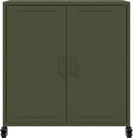 vidaXL Ντουλάπι Πράσινο Λαδί 68x39x72 εκ. από Ατσάλι