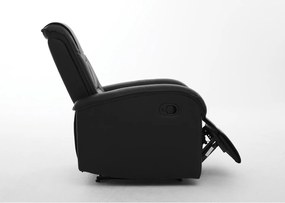 Πολυθρόνα Ανακλινόμενη ArteLibre CELAENO Μαύρο PU 80x96x97cm