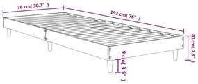 ΠΛΑΙΣΙΟ ΚΡΕΒΑΤΙΟΥ ΚΑΦΕ ΔΡΥΣ 75X190 ΕΚ. ΕΠΕΞΕΡΓΑΣΜΕΝΟ ΞΥΛΟ 832108