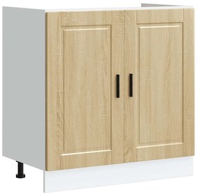 vidaXL Ντουλάπι βάσης νεροχύτη Porto Δρυς sonoma 80x46x81,5 cm